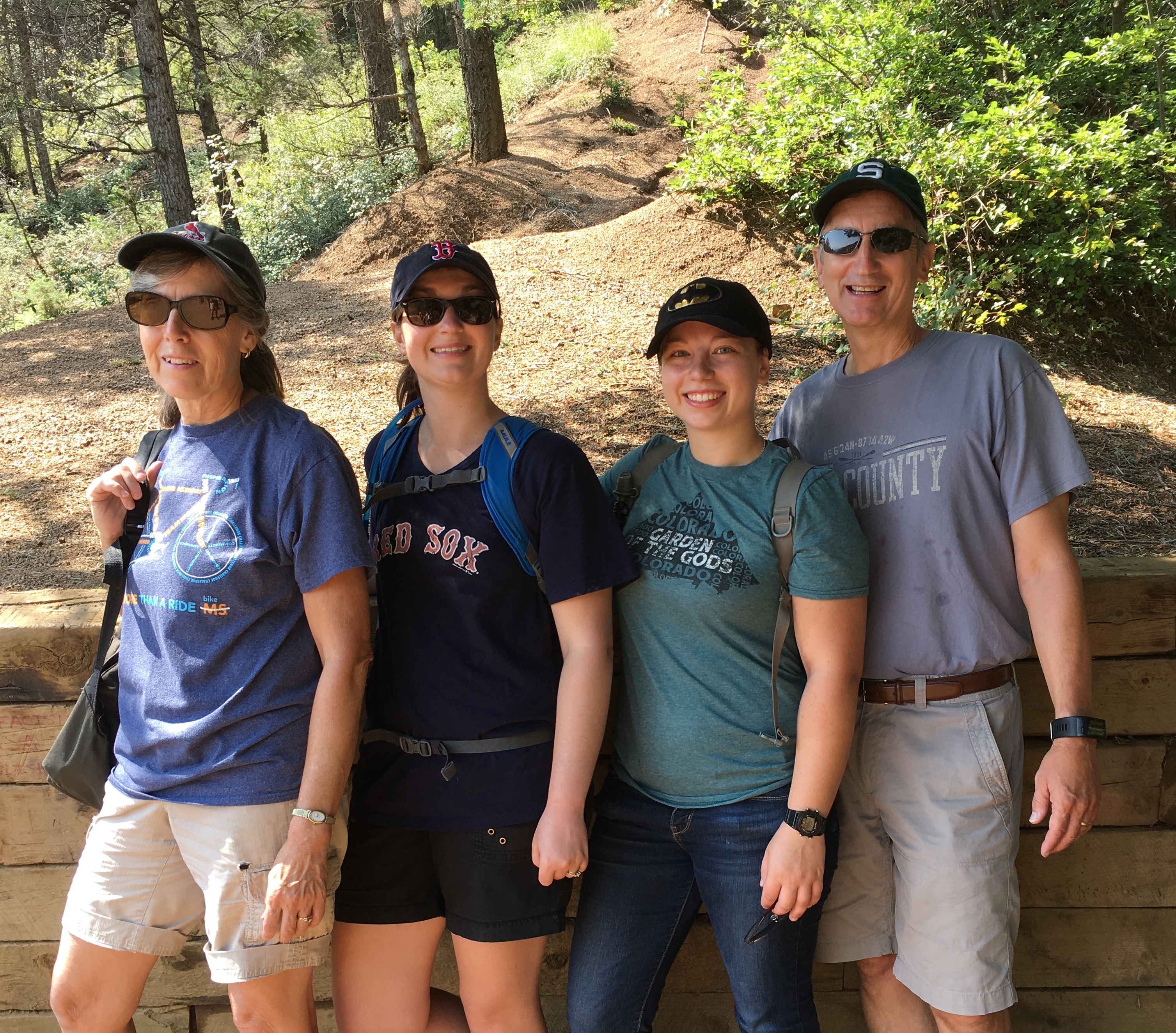 Colorado 7 bridges hike to trail head--First trail up 6 G-K-S-B view from top of silver cascade