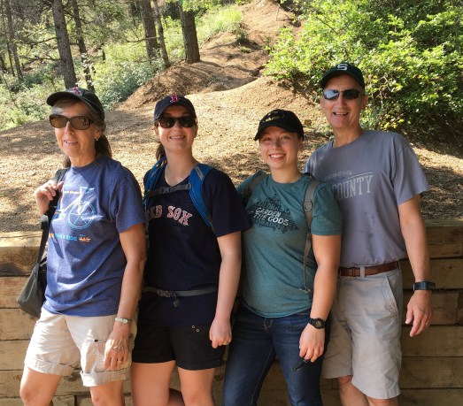 Colorado 7 bridges hike to trail head--First trail up 6 G-K-S-B view from top of silver cascade