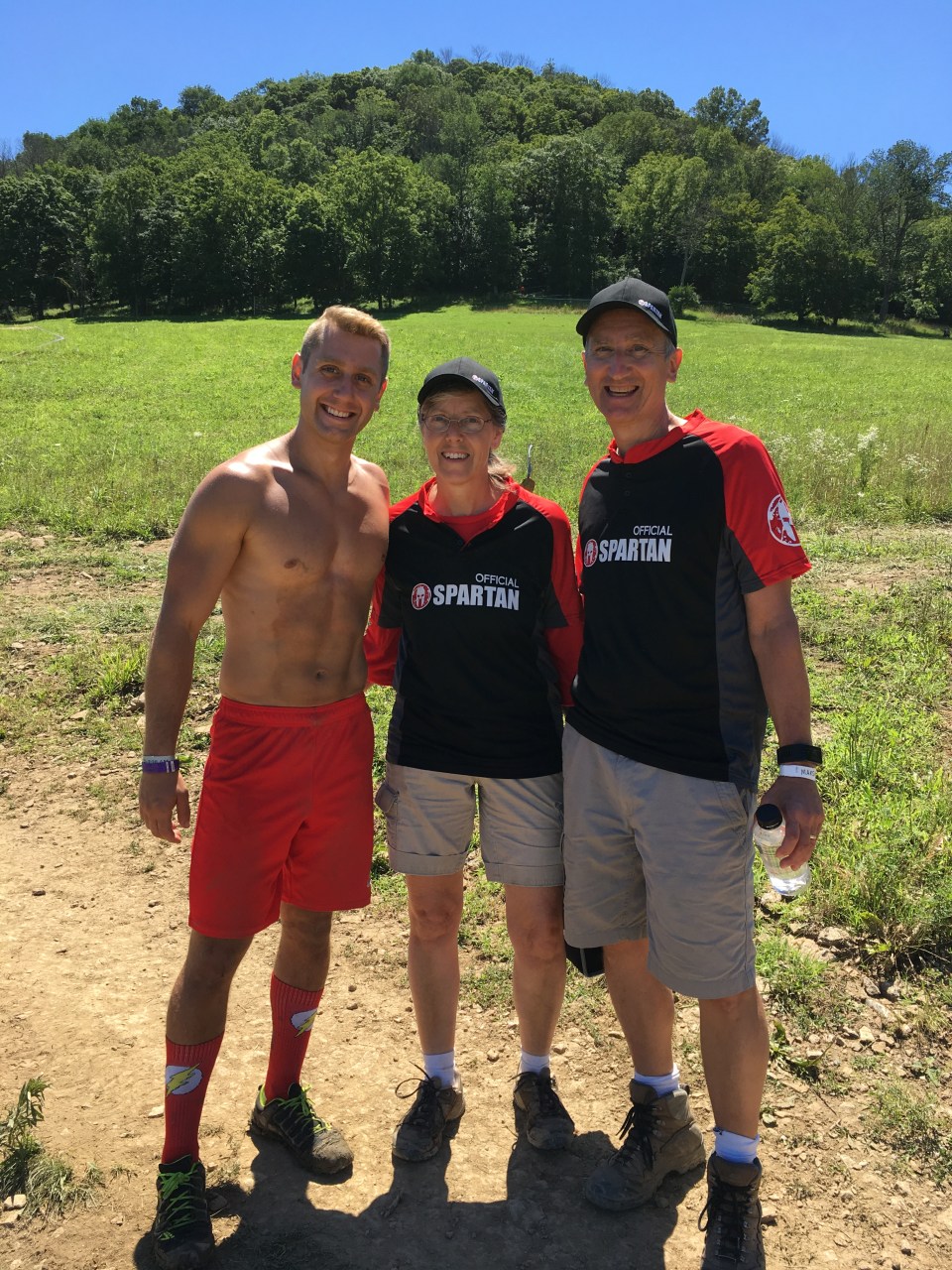 Spartan Sprint parents and son